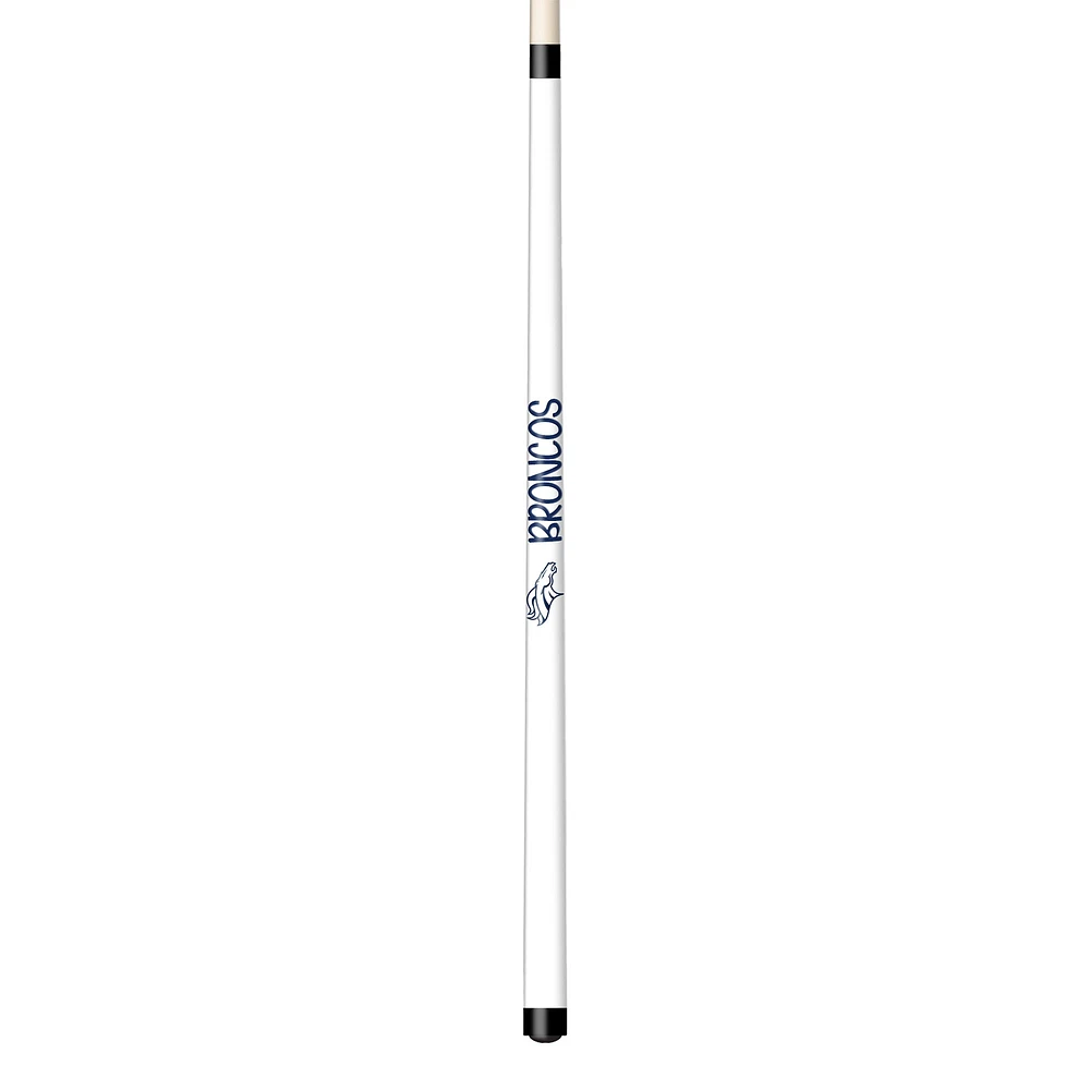 Imperial White Denver Broncos Short Billiard Cue