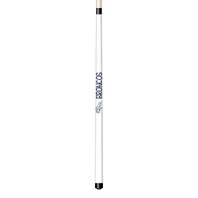 Imperial White Denver Broncos Short Billiard Cue