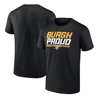 Men's Fanatics Black Pittsburgh Penguins Hometown Collection Burgh Proud T-Shirt