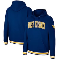 Men's Colosseum Navy West Virginia Mountaineers Varsity Arch Pullover Hoodie