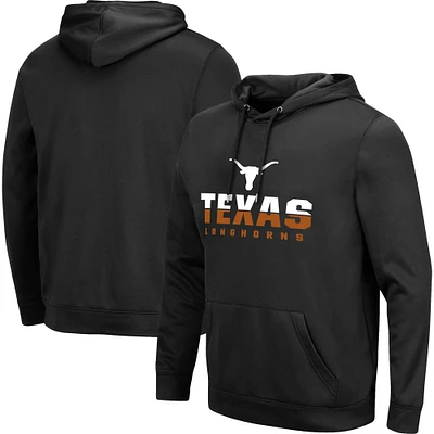 Men's Colosseum Black Texas Longhorns Lantern Pullover Hoodie