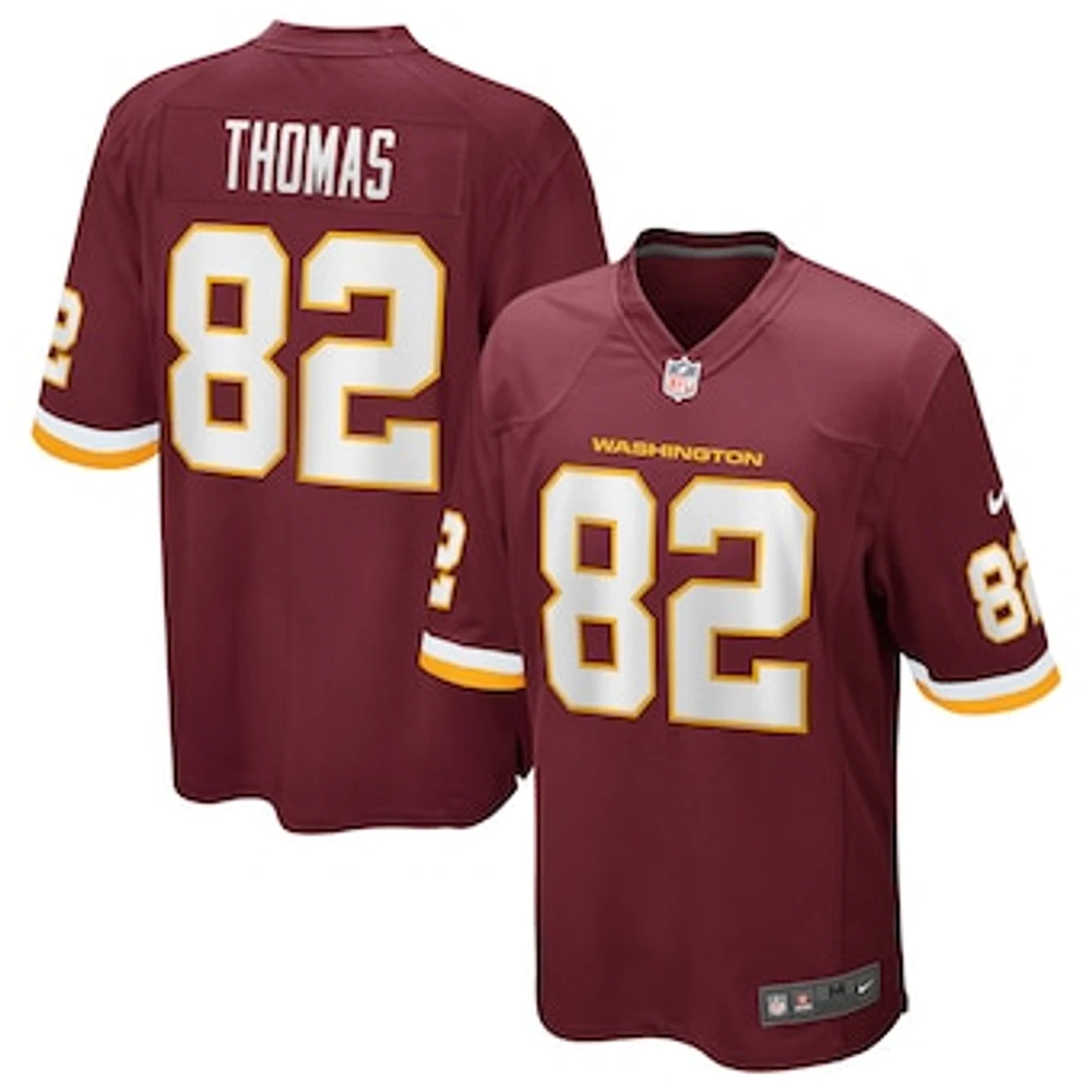 Men's Nike Logan Thomas Burgundy Washington Football Team Game Jersey