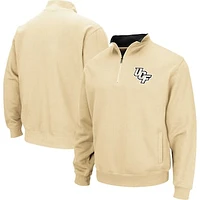 Men's Colosseum Gold UCF Knights Tortugas Quarter-Zip Sweatshirt