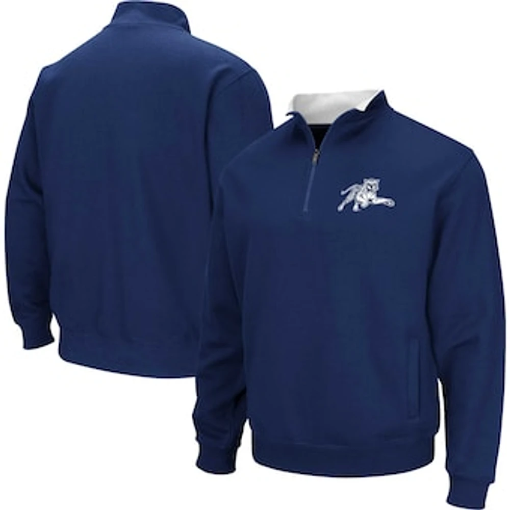 Men's Colosseum Royal Jackson State Tigers Tortugas Quarter-Zip Sweatshirt