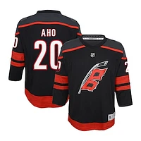 Youth Sebastian Aho Black Carolina Hurricanes Home Replica Player Jersey