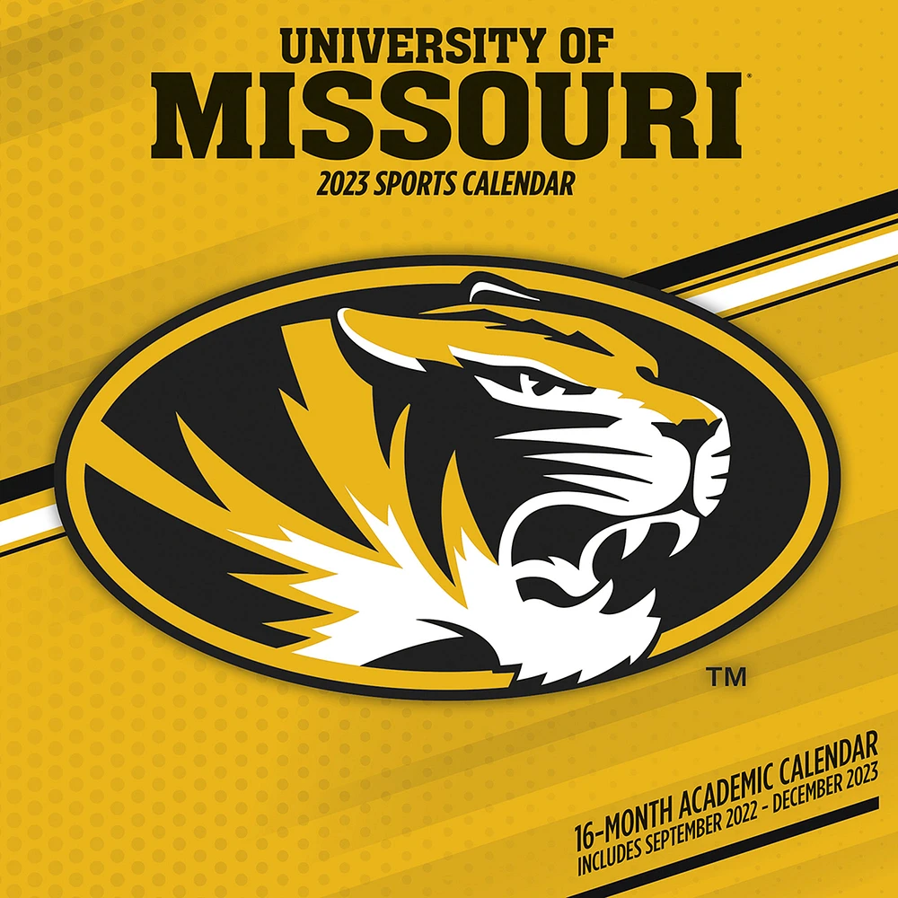 Missouri Tigers 2023 16-Month Team Wall Calendar