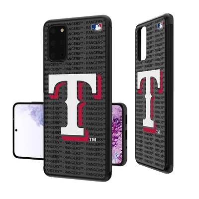 Texas Rangers Text Backdrop Design Galaxy Bump Case