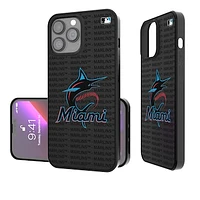 Miami Marlins iPhone Text Backdrop Design Bump Case