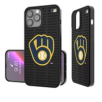 Milwaukee Brewers iPhone Text Backdrop Design Bump Case