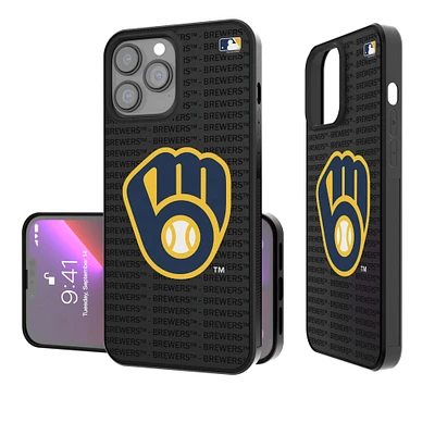 Milwaukee Brewers iPhone Text Backdrop Design Bump Case