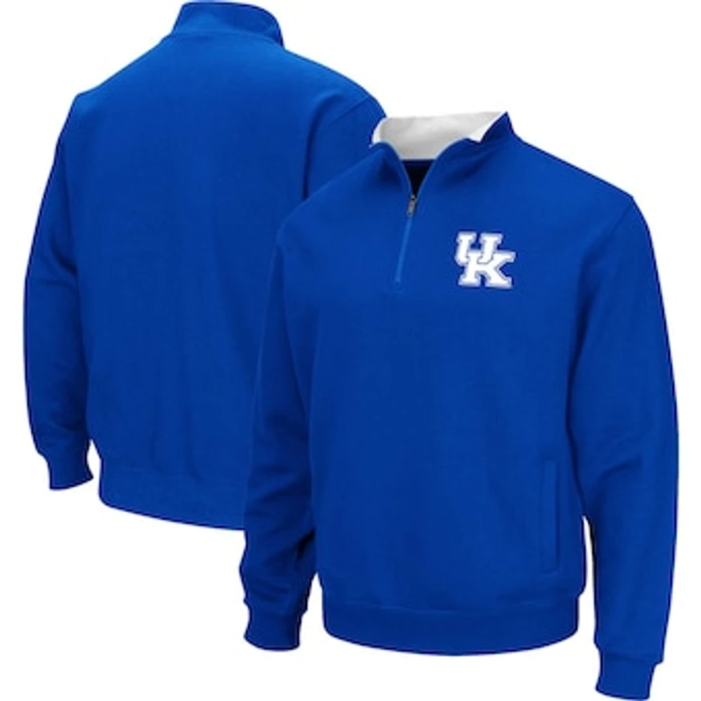 Men's Colosseum Royal Kentucky Wildcats Tortugas Quarter-Zip Sweatshirt