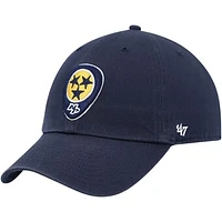 Men's '47 Navy Nashville Predators Logo Clean Up Adjustable Hat