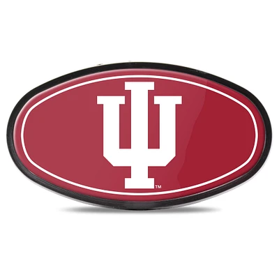 WinCraft Indiana Hoosiers Oval Color-Covered Tailgate Hitch Cover