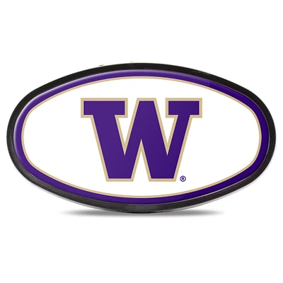 WinCraft Washington Huskies Oval Color-Covered Tailgate Hitch Cover