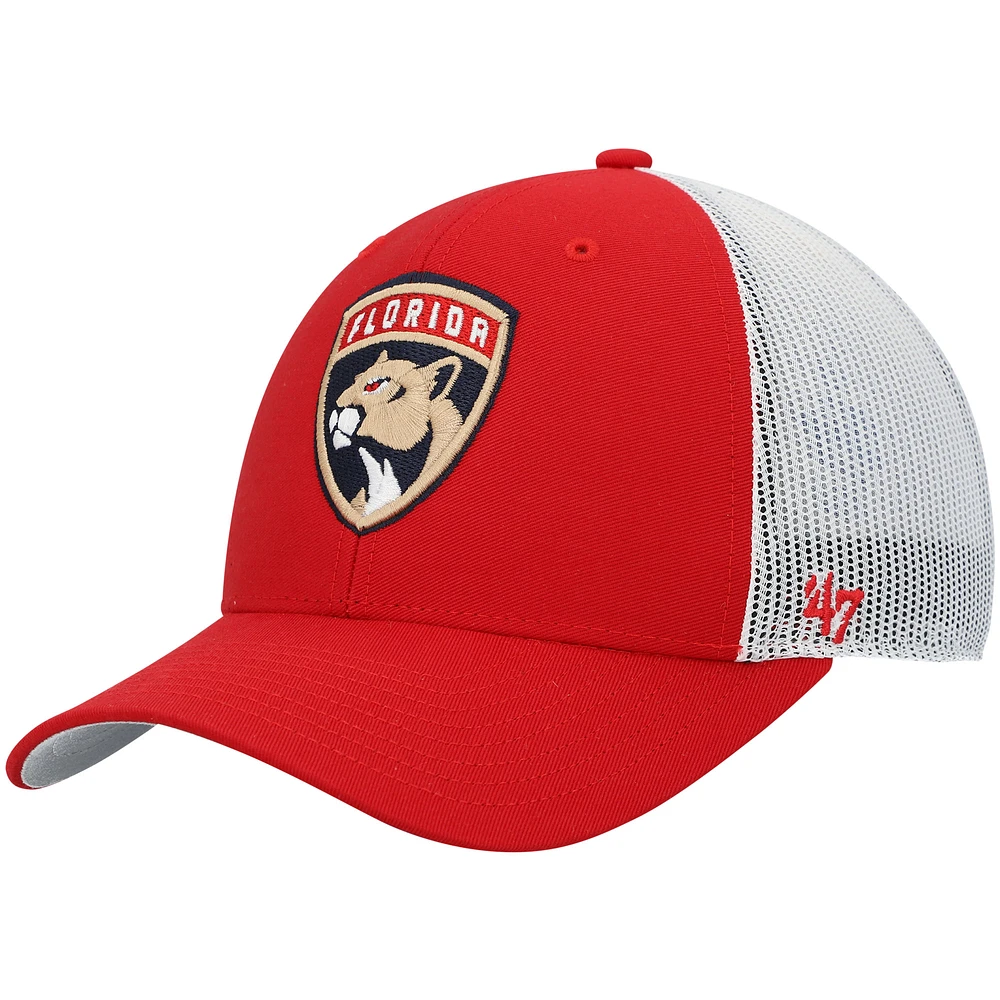 Men's '47 Red Florida Panthers Trawler Clean Up Trucker Adjustable Snapback Hat