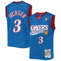 Youth Mitchell & Ness Allen Iverson Royal Philadelphia 76ers 1999-00 Hardwood Classics Swingman Jersey