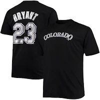 Men's Kris Bryant Black Colorado Rockies Big & Tall Name Number T-Shirt