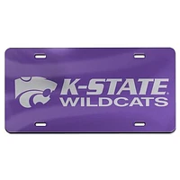 WinCraft Kansas State Wildcats Team Logo 19 Laser Cut Acrylic License Plate