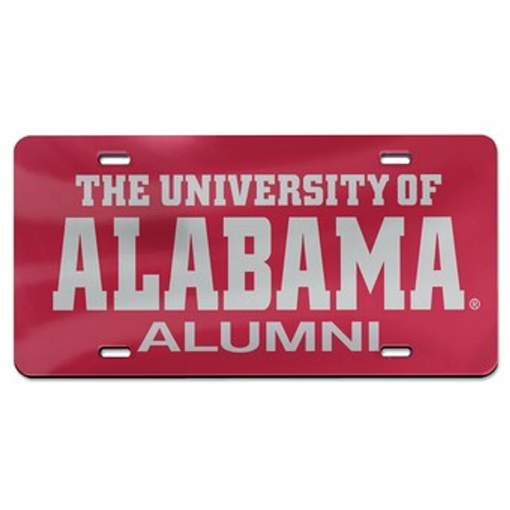 WinCraft Alabama Crimson Tide Team Logo 35 Laser Cut Acrylic License Plate