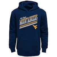 Youth Navy West Virginia Mountaineers Love of the Game Pullover Hoodie