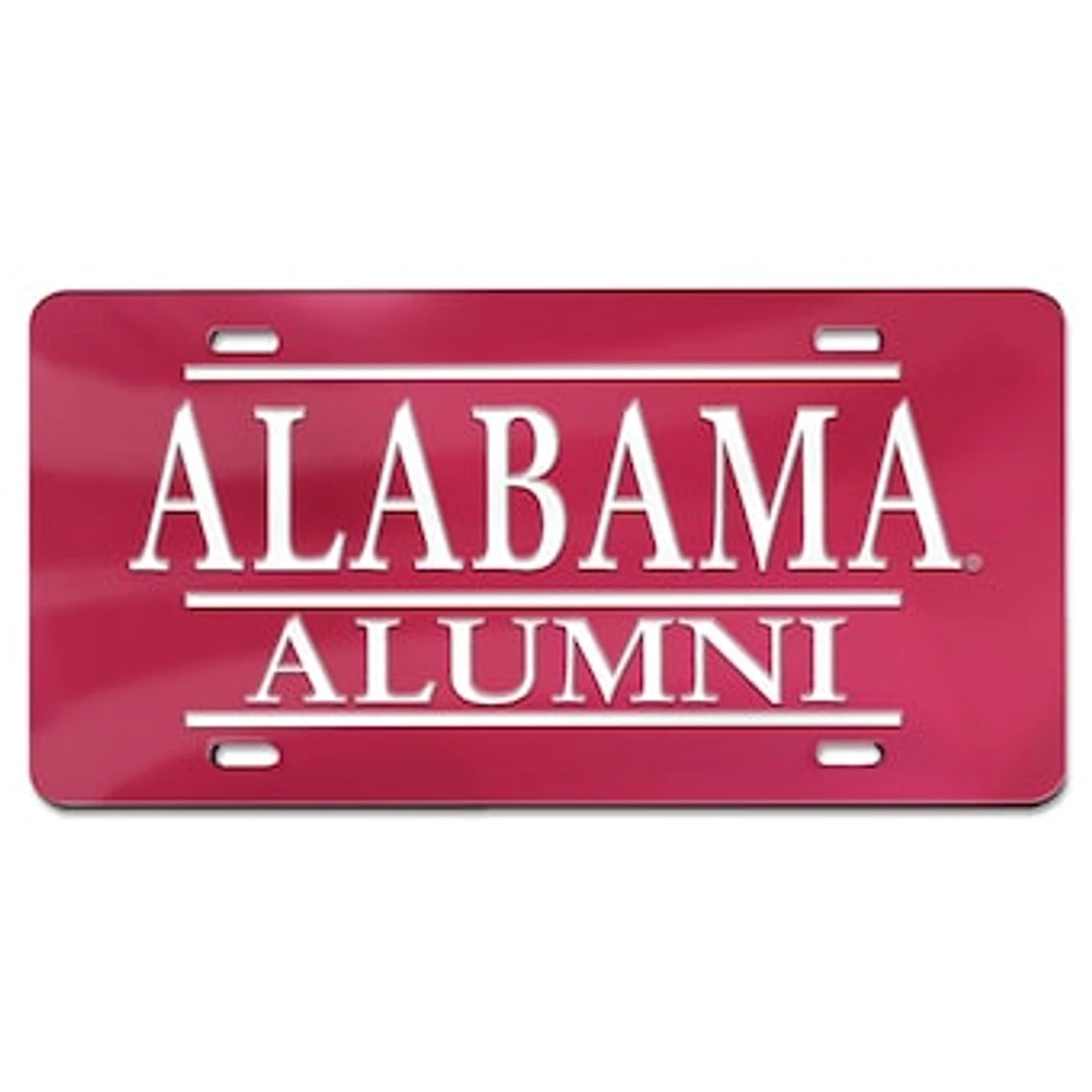 WinCraft Crimson Alabama Crimson Tide Alumni Laser Cut Acrylic License Plate