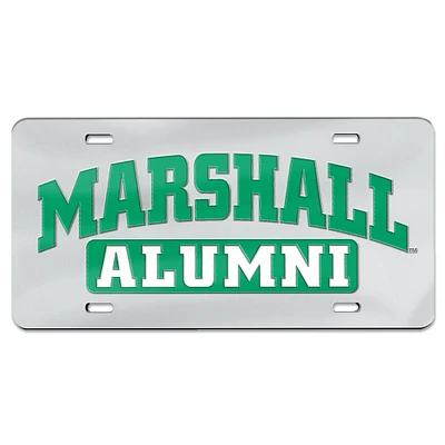 WinCraft Silver Marshall Thundering Herd Alumni Laser Cut Acrylic License Plate