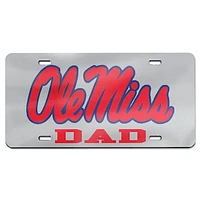 WinCraft Ole Miss Rebels Dad Laser Cut Acrylic License Plate