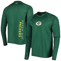 Men's MSX by Michael Strahan Green Bay Packers Interval Long Sleeve Raglan T-Shirt