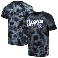 Men's MSX by Michael Strahan Black Tennessee Titans Recovery Tie-Dye T-Shirt