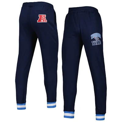 Men's Starter Navy Tennessee Titans Blitz Fleece Jogger Pants