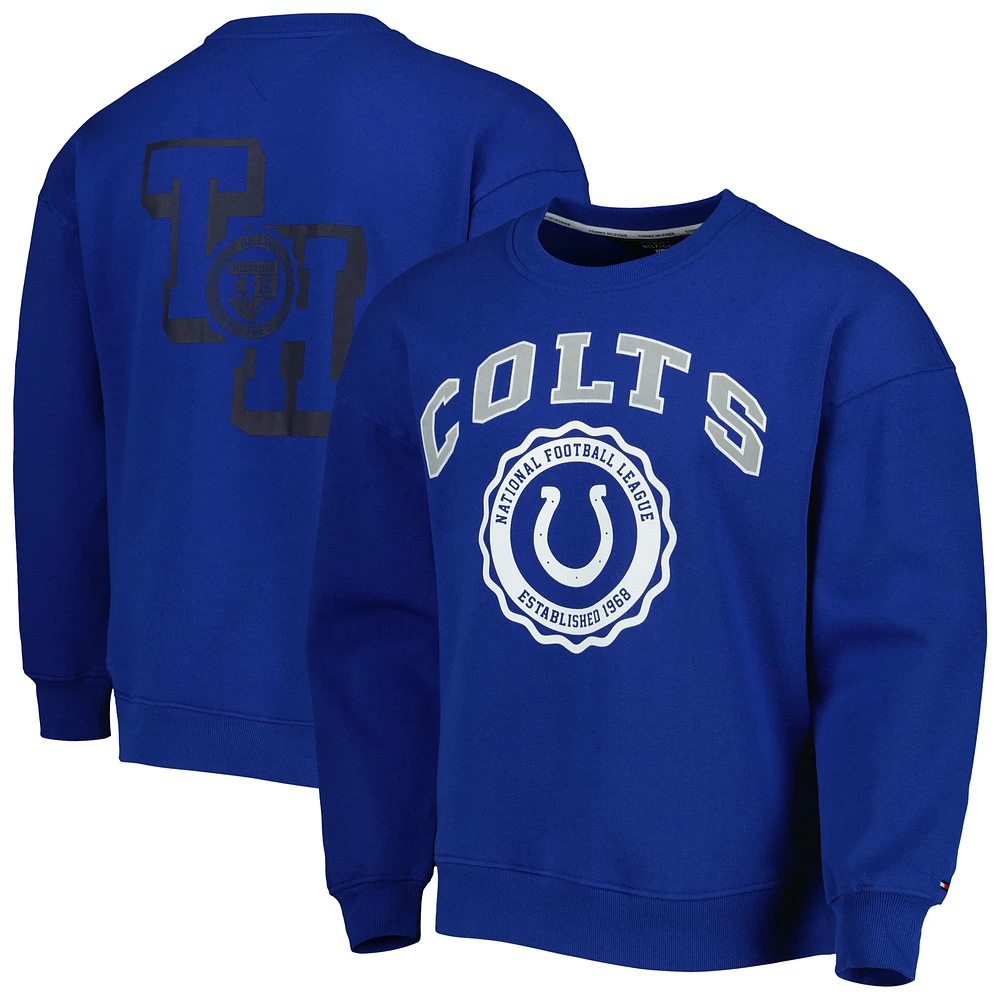 Men's Tommy Hilfiger Royal Indianapolis Colts Ronald Crew Sweatshirt