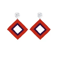 Clemson Tigers Weaver Earrings