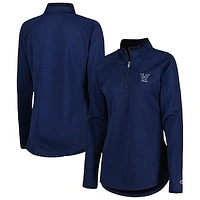 Women's Champion Navy Villanova Wildcats Core Raglan Quarter-Zip Jacket