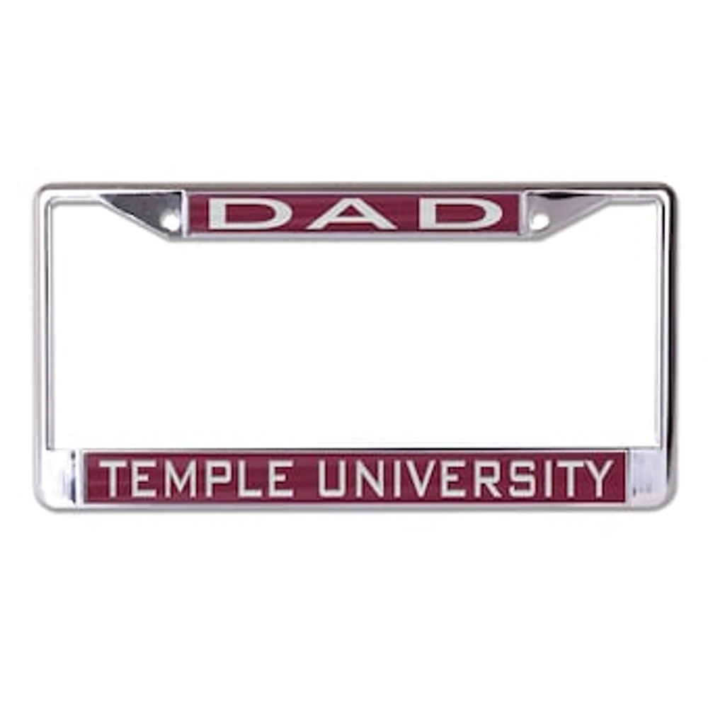 WinCraft Temple Owls S/L Dad License Plate Frame