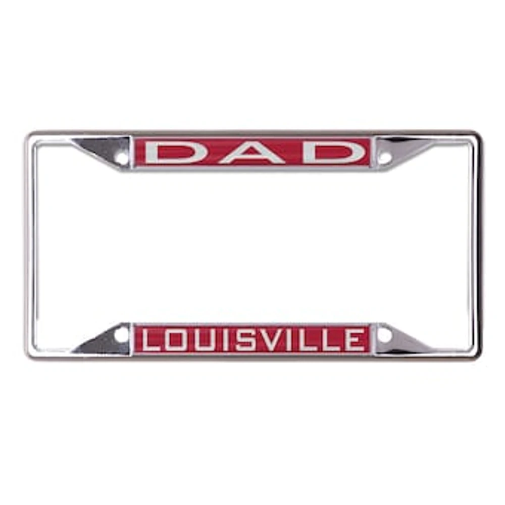 WinCraft Louisville Cardinals Dad School Supporter Laser Cut Metal License Plate Frame