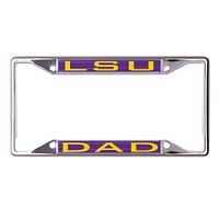 WinCraft LSU Tigers Dad School Supporter Laser Cut Metal License Plate Frame