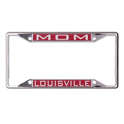 WinCraft Louisville Cardinals Mom School Supporter Laser Cut Metal License Plate Frame