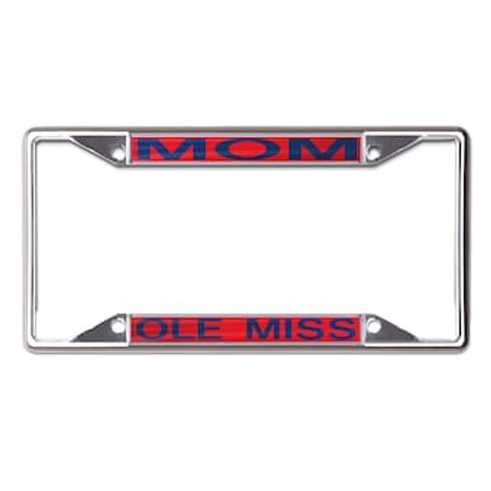 WinCraft Ole Miss Rebels Mom School Supporter Laser Cut Metal License Plate Frame