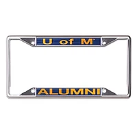 WinCraft Michigan Wolverines Alumni School Supporter Laser Cut Metal License Plate Frame