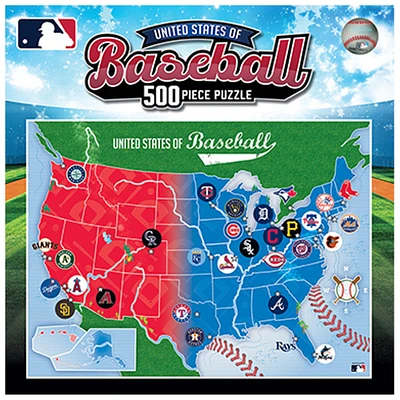 MLB 500-Piece Map - Puzzle