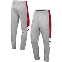 Men's Colosseum Heathered Gray/Cardinal Stanford Cardinal Bushwood Pants