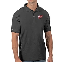 Men's Antigua Charcoal Buffalo Bandits Legacy Pique Polo