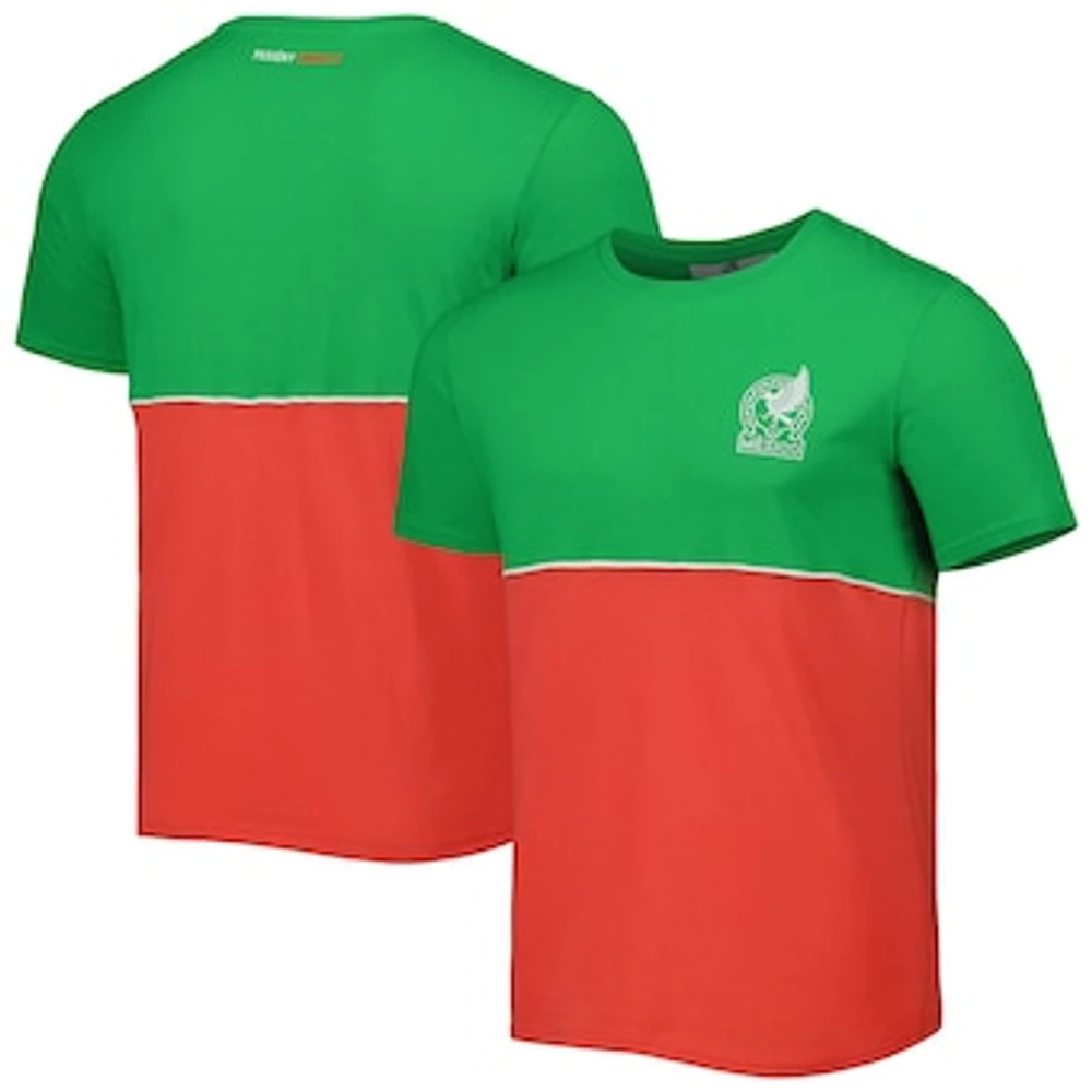 Men's Green/Red Mexico National Team Block West T-Shirt