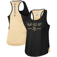 Women's Colosseum Black UCF Knights Sachs 2-Hit Scoop Neck Racerback Tank Top