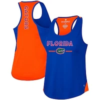 Women's Colosseum Royal Florida Gators Sachs 2-Hit Scoop Neck Racerback Tank Top