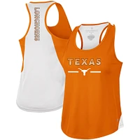 Women's Colosseum Texas Orange Texas Longhorns Sachs 2-Hit Scoop Neck Racerback Tank Top