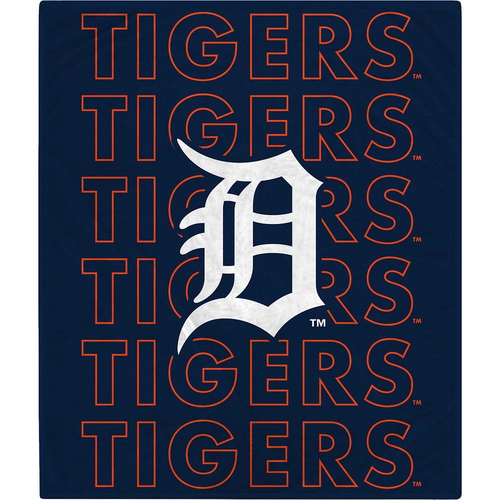 Detroit Tigers 60" x 70" Echo Wordmark Lightweight Blanket