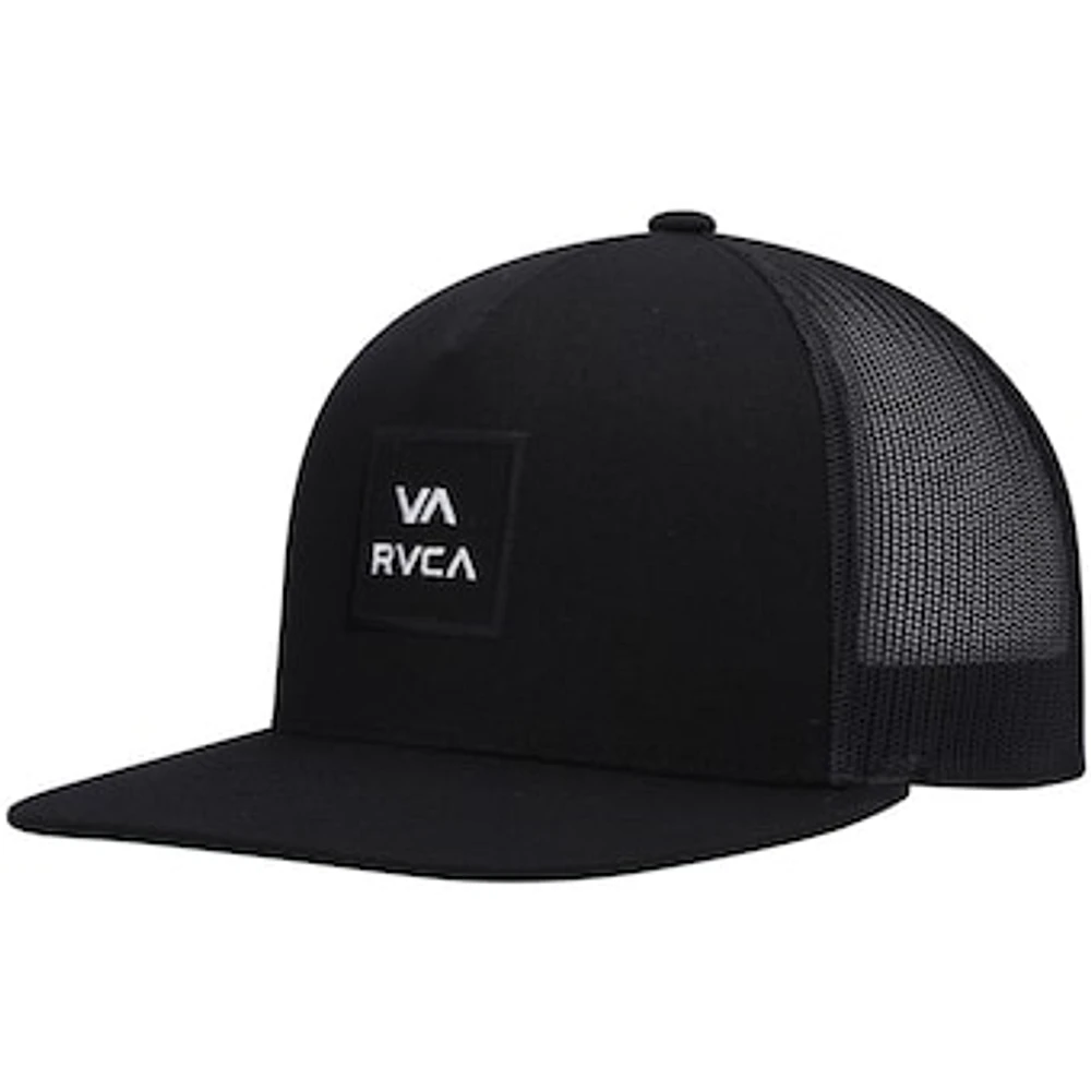 Men's RVCA Black All the Way Trucker Snapback Hat