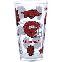 Arkansas Razorbacks 16oz. Allover Print Pint Glass