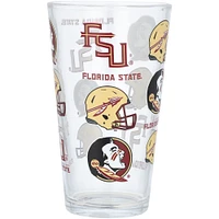 Florida State Seminoles 16oz. Allover Print Pint Glass